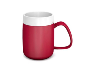 ORNAMIN RED XXL HANDLE MUG INTERAL CONE