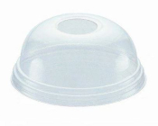 16/21OZ DOMED CLEAR LID WITH HOLE FSL98D-PB