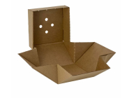PREMIUM BURGER BOX KRAFT 122 X 122 X 102MM