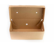 PREMIUM BURGER BOX KRAFT LARGE 244 X 122 X 102MM