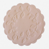 WHITE PAPER COASTER WAX BACKED 90MM