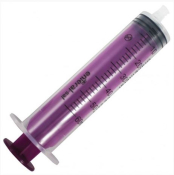 ENTERAL SYRINGE SAF REVERSE LUER 60ML PURPLE X50