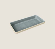 PLAYGROUND NARA GREY FLAT RECTANGULAR TRAY 18X9X2.3CM