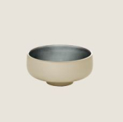 PLAYGROUND NARA GREY ROUND BOWL 12CM 11.2OZ X6