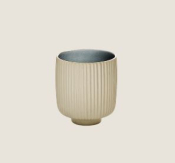 PLAYGROUND NARA GREY MUG W/O HANDLE RELIEF 0.3L 8CM X6