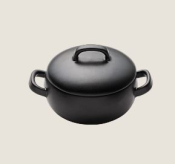 PLAYGROUND COCOTTE COSY 15CM BLACK 0.39L 13.2OZ X6