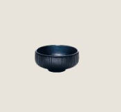 PLAYGROUND NARA BLACK DIP DISH ROUND RELIEF 8CM 0.12L X12
