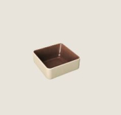 PLAYGROUND NARA BROWN BOWL DEEP SQUARE 9X9CM 0.19L 6.5OZ