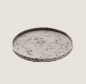 PLAYGROUND NARA SPOTTED LIGHT PLATE FLAT ROUND 21CM X6