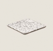 PLAYGROUND STONE TERRAZZO SQUARE PLATTER DARK 18X18CM X1