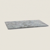 PLAYGROUND STONE SLATE PLATTER RECT SILVER-GREY 36X18CM X1