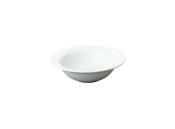 GREAT WHITE STONE RIM FRUIT BOWL