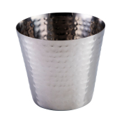 DPS HAMMERED CHIP CUP S/S 9CM 3.5inch X6 CB20027
