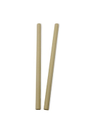 BAMBOO PULP STRAW 10MM BORE 200MM BOX OF 50