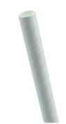 12MM X 200MM WHITE FLAT BOTTOM PAPER STRAW BUBBLE TEA