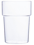 ECON RIGID CRYSTAL POLYSTYRENE REUSABLE PINT TUMBLER 20OZ/568ML LINED CE