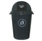 110LTR PUSH BIN DARK GREY PB-110-GRY 57X80CM