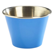 2.5OZ RAMEKIN BLUE STAINLESS STEEL