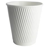 16OZ TRIPLE WALL RIPPLE CUP WHITE