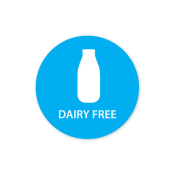 25MM REMOVABLE LABEL DAIRY FREE X1000  IT118547