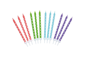 SWEETLY DOES IT POLKA DOT WAX CELEBRATION CANDLES 6X24