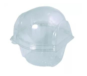 SINGLE CAVITY HINGED CUPCAKE CONTAINER 96 X 181 X 86MM