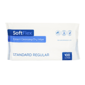SOFTFLEX STANDARD REGULAR DRY WIPES 24X18CM X3000 (30X100)