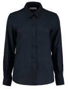 WOMEN'S TAILORED LONG SLEEVE OXFORD SHIRT FRENCHNAVY UK16