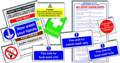 JUNIOR HYGIENE CATERING PACK 10 SELF ADHESIVE SIGNS