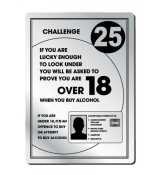 A4 SILVER CHALLENGE 25 BAR LICENSING NOTICE UNFRAMED