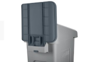 RUBBERMAID SLIM JIM RECYCLING STATION BILLBOARD GREY