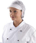 WHITE SNOOD HAT LARGE