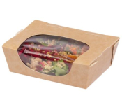CARD TUCK TOP SALAD PACK 160 X 120 X 50MM KRAFT