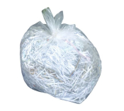 CLEAR SQUARE BIN LINER 30L 14X24X24inch 10X100 HEAVY DUTY