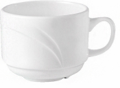 STEELITE ALUMINA VITRIFIED WHITE ALVO VENITIA STACKING CUP 7OZ