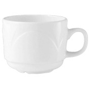 STEELITE BIANCO STACKING CUP 7.5OZ WHITE 9102C431