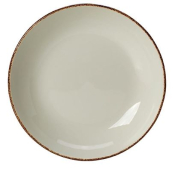 STEELITE ALUMINA VITRIFIED BROWN DAPPLE COUPE BOWL 29.4OZ
