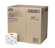 TORK COMPACT TOILET ROLLS X27 2PLY  AA125 T6