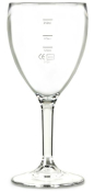 ELITE PREMIUM POLYCARBONATE WINE GLASS 11OZ/325ML LINED 125ML, 175ML & 250ML CE
