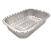ALUMINIUM SMOOTHWALL FOIL TRAY 220X150X44MM 1000CC