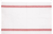 HEAVY DUTY TEA TOWELS 30X20inch POLYCOTTON WITH RED BORDER
