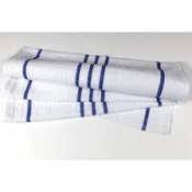 WONDERDRY WHITE/BLUE TERRY TEA TOWEL 460X720MM GW457