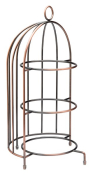 UTOPIA AGED COPPER 3-TIER BIRDCAGE PLATE STAND 17.3X8.7inch