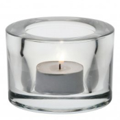 UTOPIA CHUNKY TEALIGHT HOLDER CLEAR - BOX OF 12