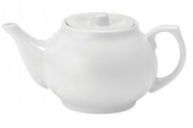 UTOPIA VITRIFIED PORCELAIN PURE WHITE TEAPOT 15OZ