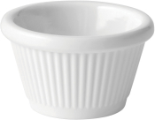 UTOPIA FLUTED WHITE RAMEKIN 1OZ 3CL JMP209