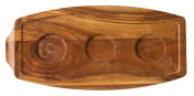 UTOPIA ACACIA WOOD REVERSIBLE BOARD 11.4X5.5inch