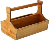 UTOPIA ROCKPORT ACACIA WOOD CONDIMENT CRATE 10.3X6.8inch