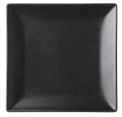 UTOPIA STONEWARE NOIR SQUARE PLATE 7inch
