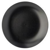 UTOPIA STONEWARE NOIR COUPE PLATE 10inch